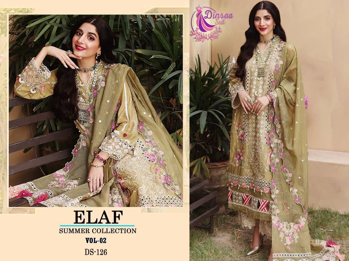 Dinsaa Suit Elaf Summer Collection Vol-2 DS-125 to DS-128 Series 5