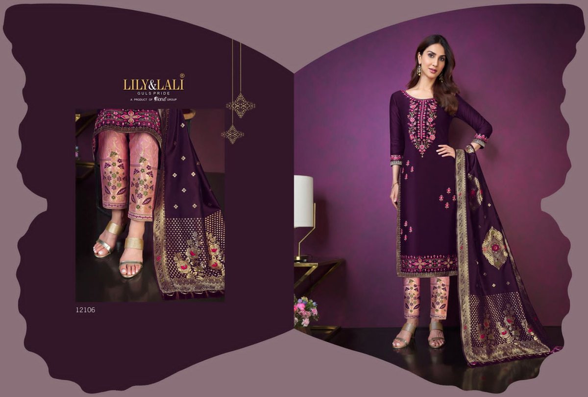 Lily & Lali Meenakari Vol-3 12101-12108 Series 6