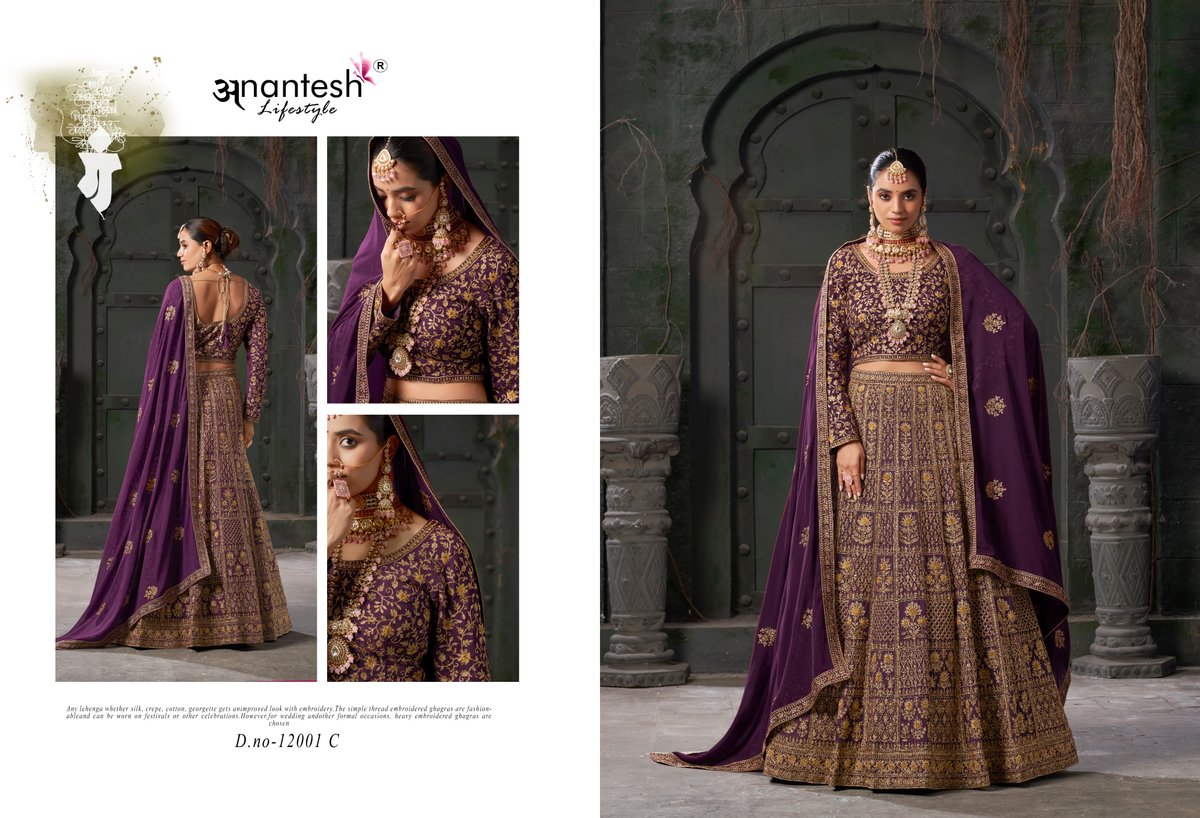 ANANTESH NIKAAH THE WEDDING VIBES VOL-01 COLOUR EDITION 12001 & 12002 COLOUR'S 4