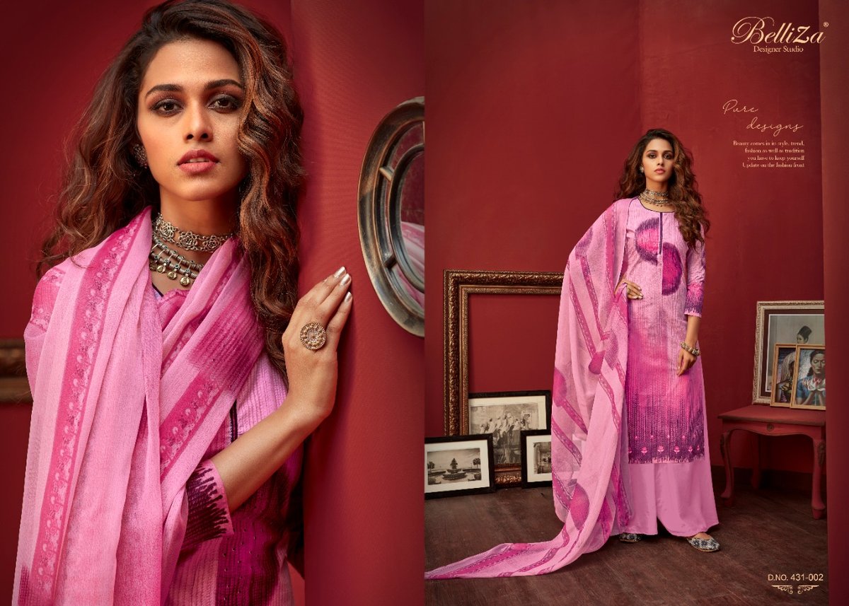 Belliza Designer Farhana 431-001 To 431-010 Series 2