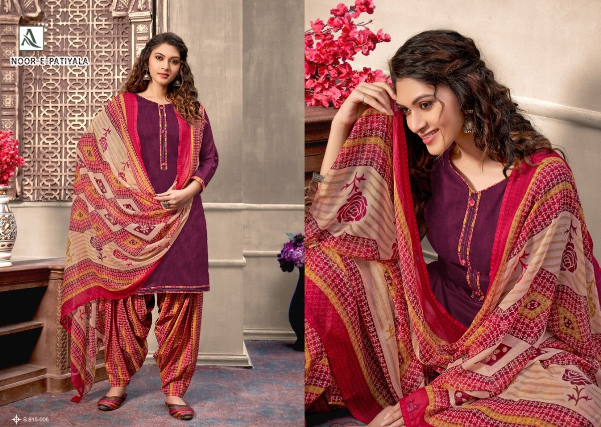 Alok Suits Noor E Patiyala 815-001 to 815-010 Series 6