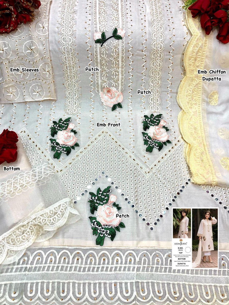 Asim Jofa Super Hit 56053 Dress Material 2