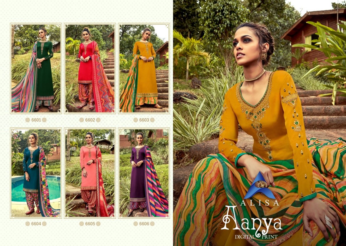 Alisa Aanya Digital Print 6601-6606 Series 7