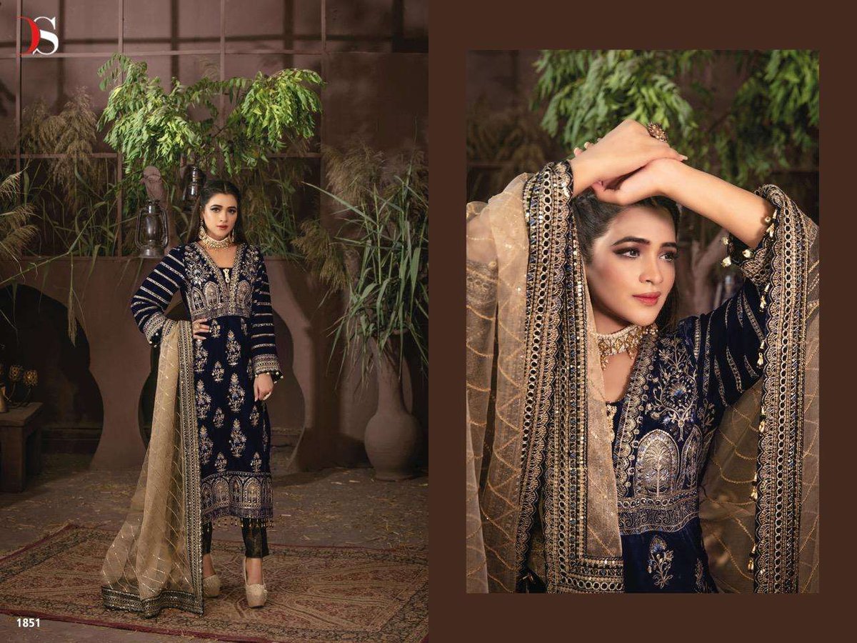 Deepsy Suits Rangrasiya Velvet Collection 1851-1856 Series 1