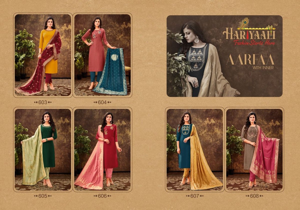 Hariyaali Fashion Aarfaa 603-608 Series 7