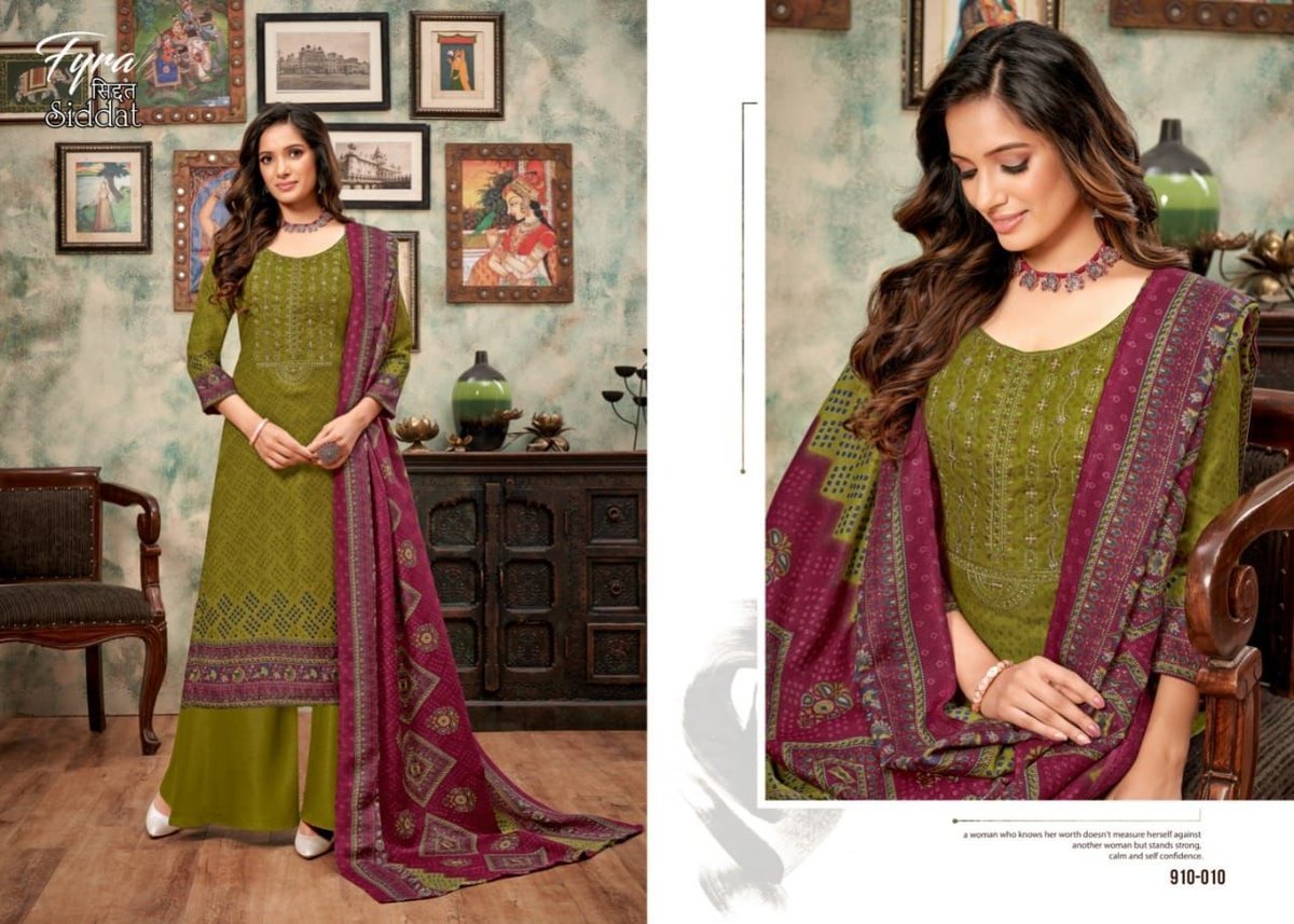 Alok Suits Fyra Siddat 910-001 to 910-010 Series 10