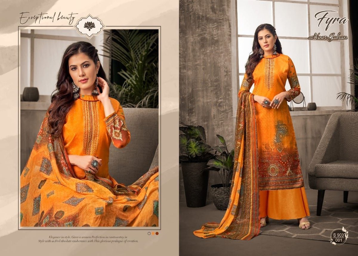 Alok Suits Fyra Noor Jahan Vol-2 903-001 to 903-010 Series 1