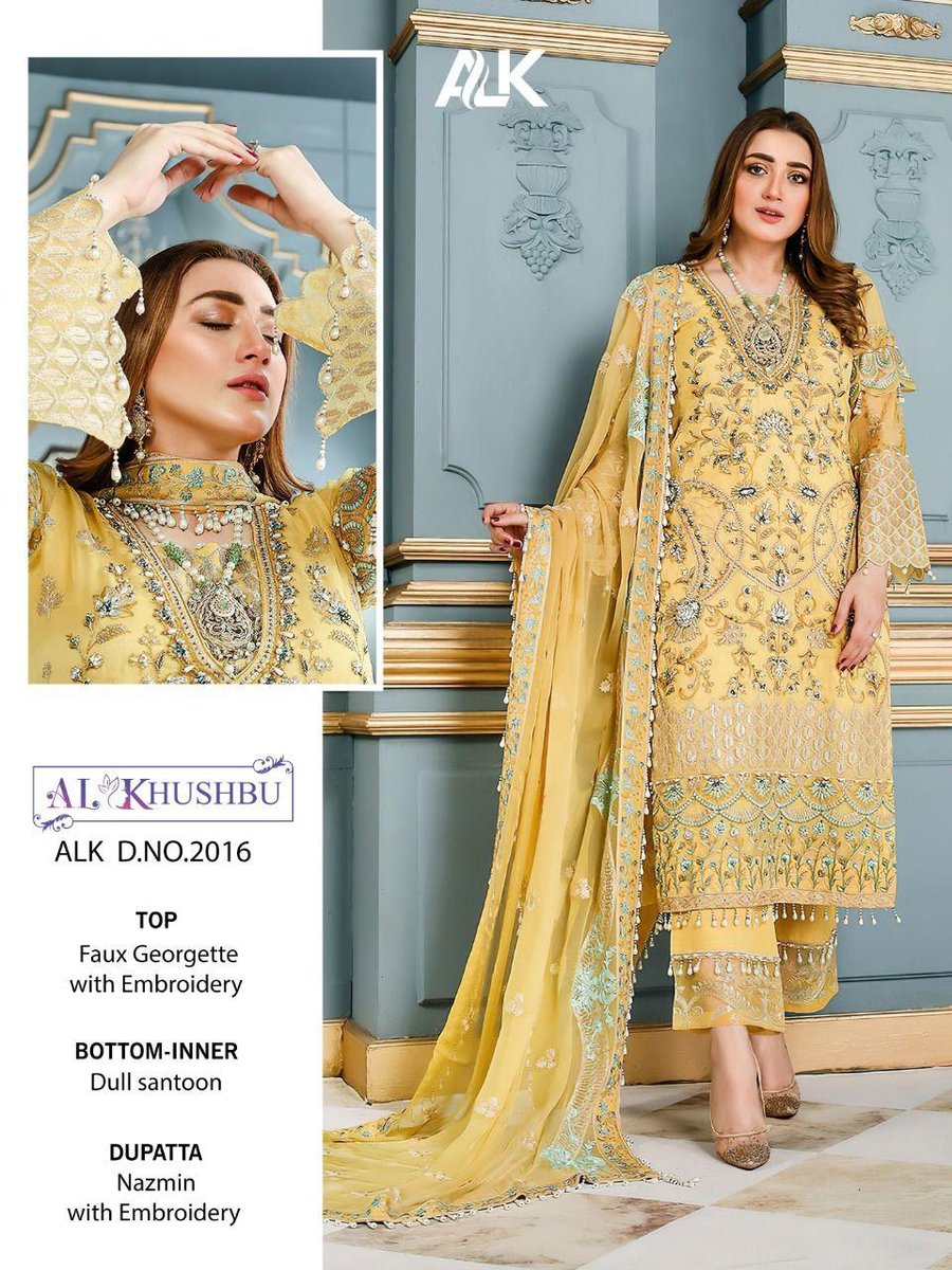AL Khushbu Pakistani Suit 2016 Design 1