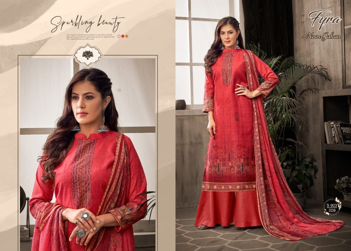 Alok Suits Fyra Noor Jahan Vol-2 903-001 to 903-010 Series 9