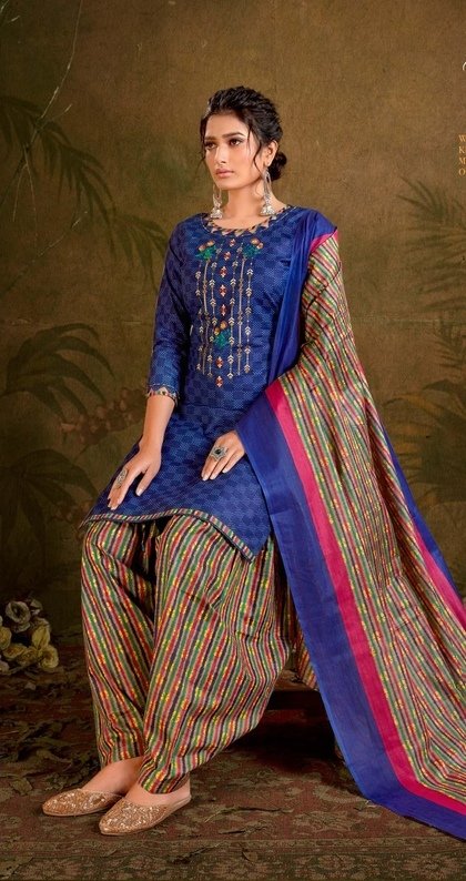 Balaji Cotton Rasberry Patiyala Vol-5 1001-1012 Series 2