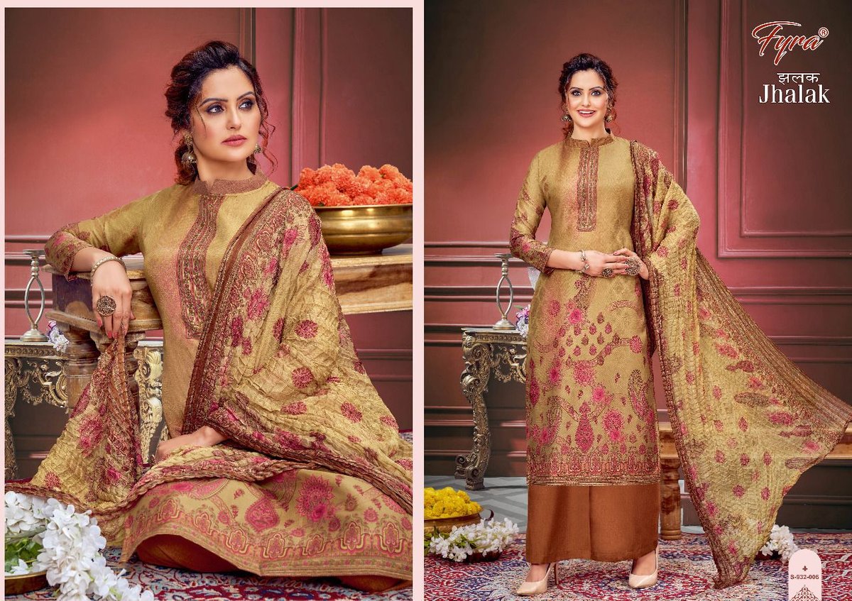 Alok Suit Fyra Jhalak 932-001 to 932-008 Series 6