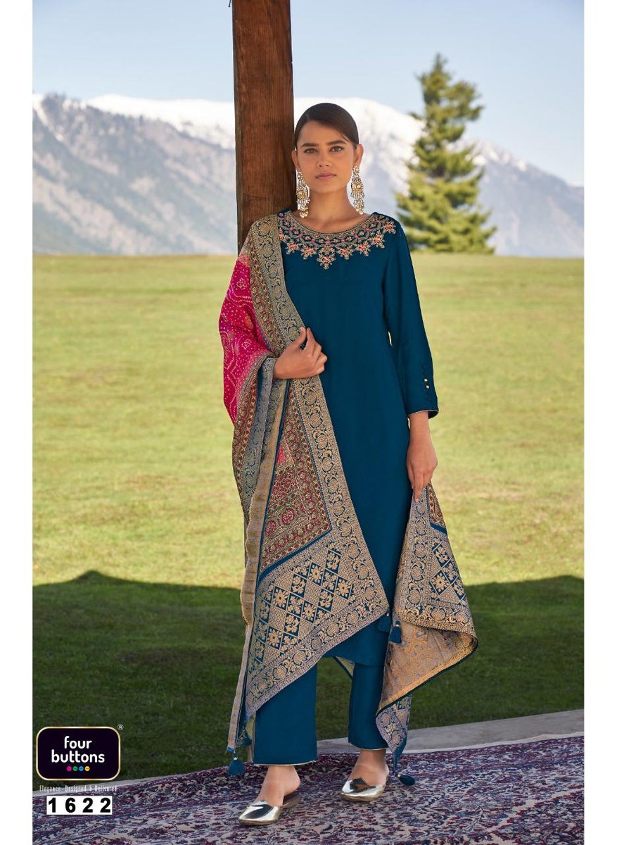 Four Buttons Bandhani Vol-2 1621-1626 Series 2