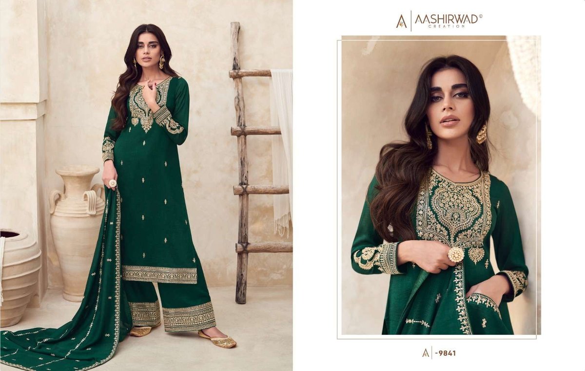Aashirwad Creation Gulkand Rang 9839-9843 Series 3
