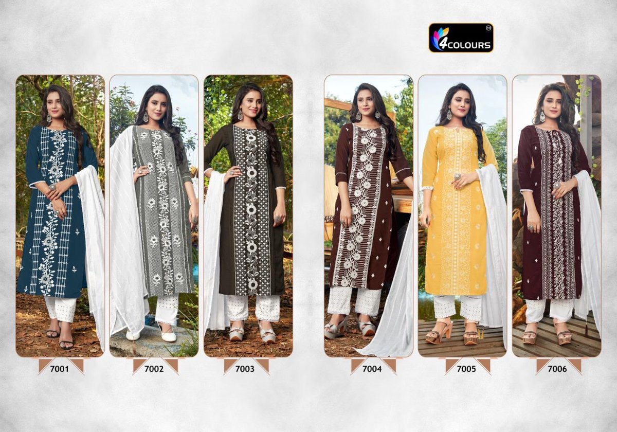 4 Colours Lakhnavi 7001-7006 Series 7