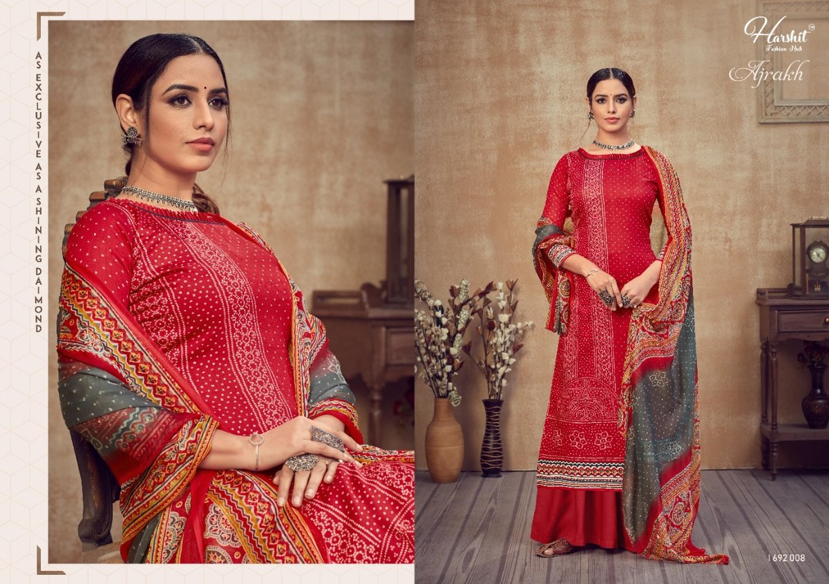 Alok Suits Ajrakh 1692-001 to 1692-010 Series 8
