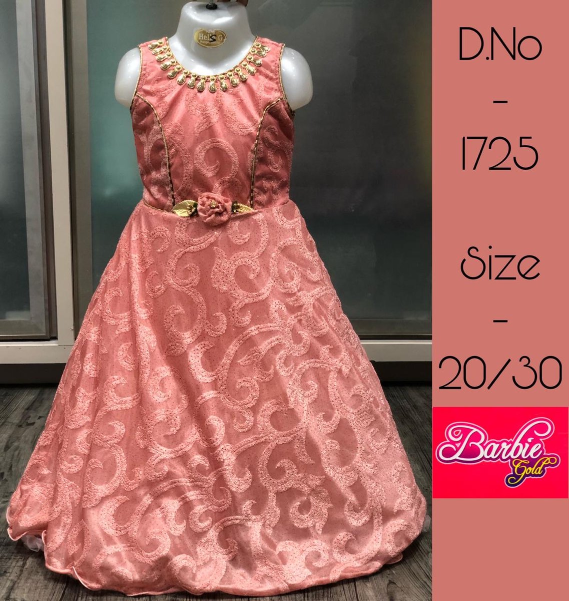 AGF 1725-1726 Barbie Gold Gown 1