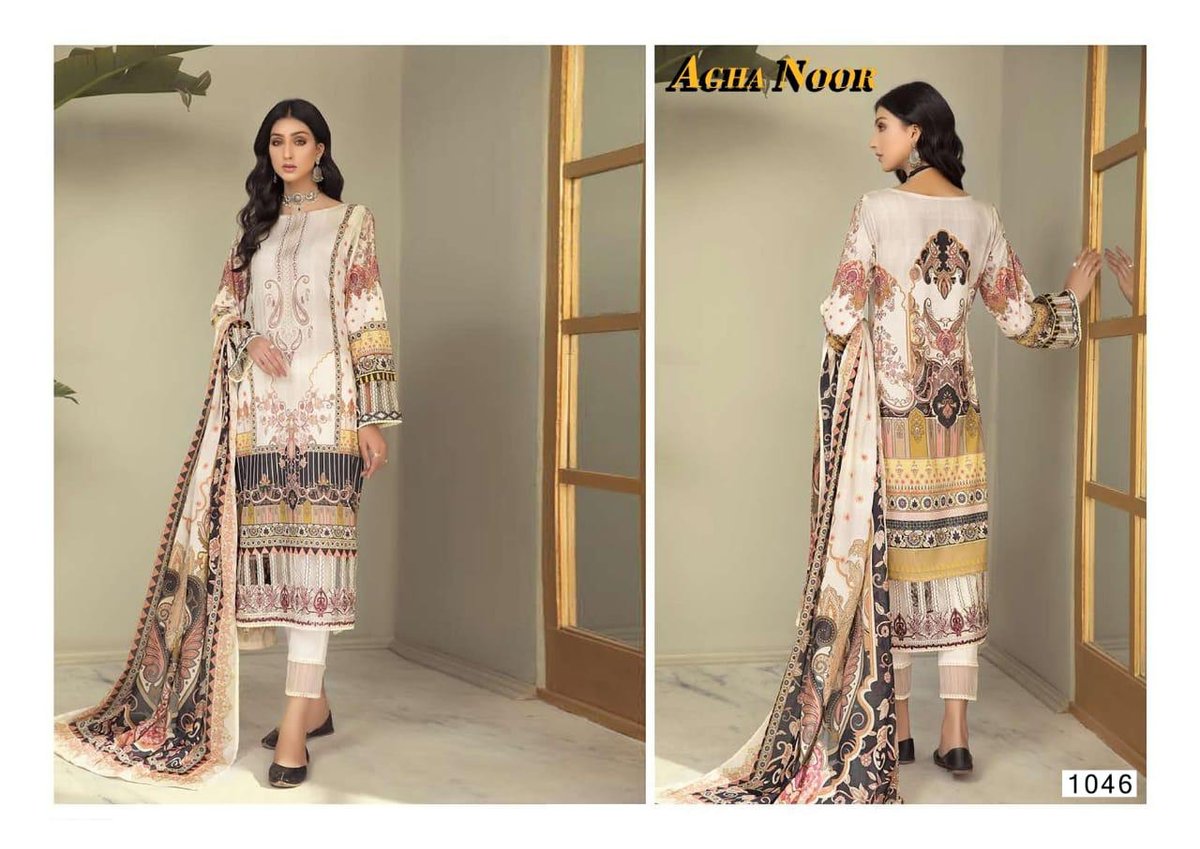 Agha Noor Vol-4 Luxury Lawn Collection 1041-1050 Series 6