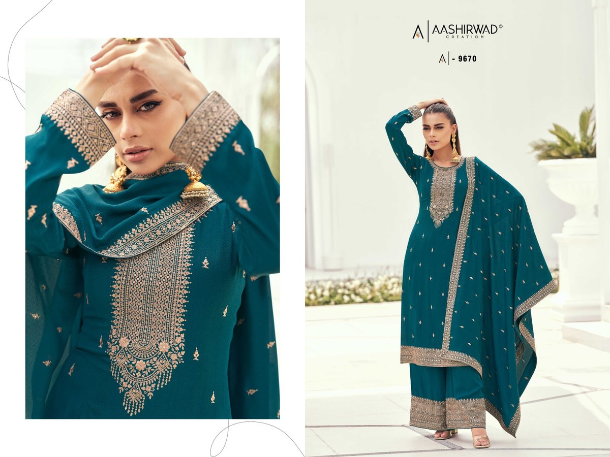 Aashirwad Creation Preet 9670-9674 Series 1