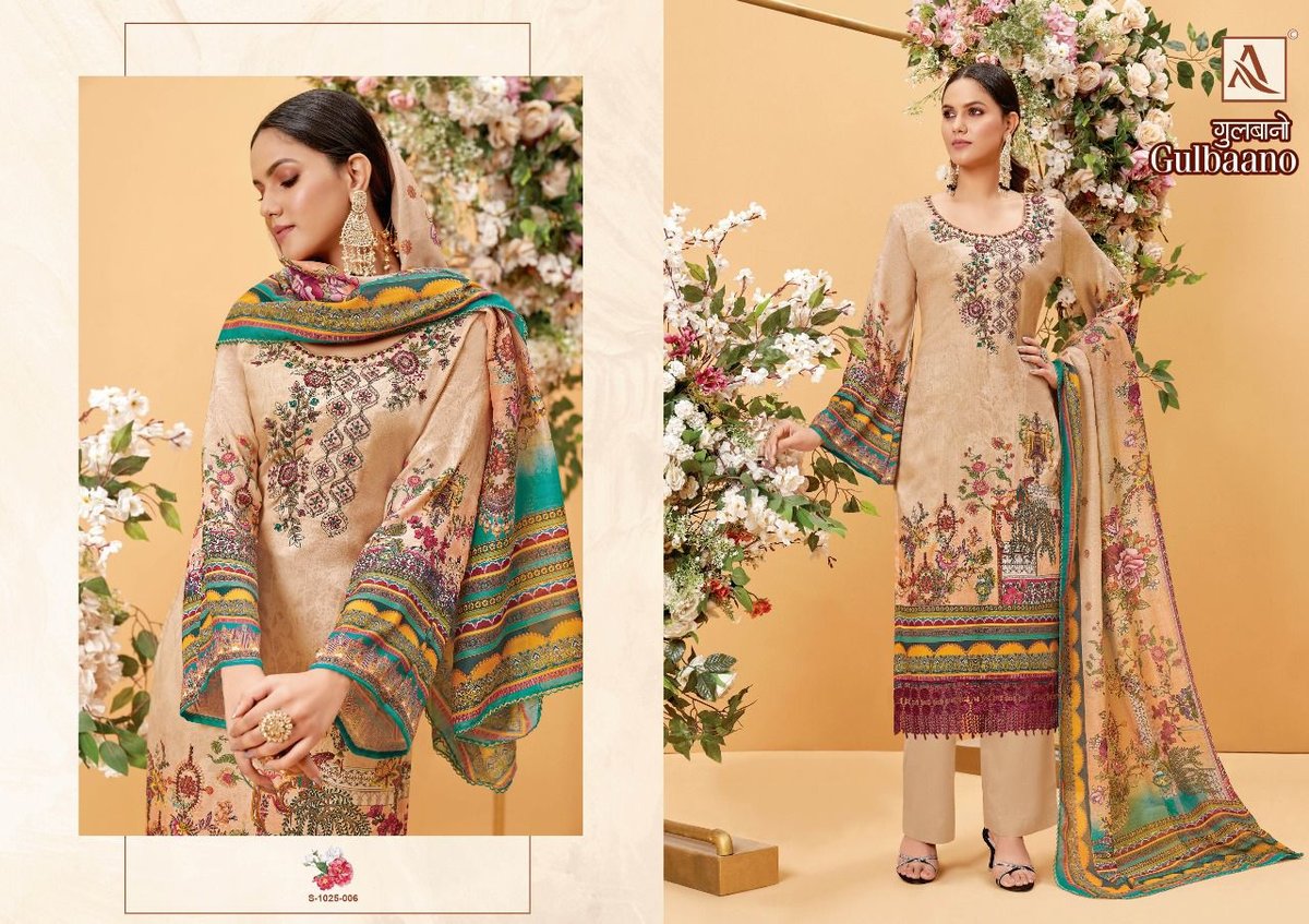 Alok Suit Gulbaano 1025-001 to 1025-008 Series 6