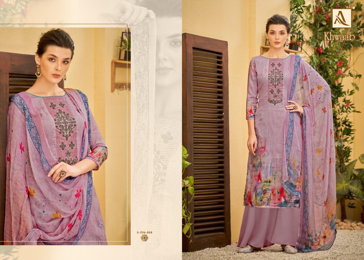 Alok Suits Khwaab 596-001 to 596-010 Series 8