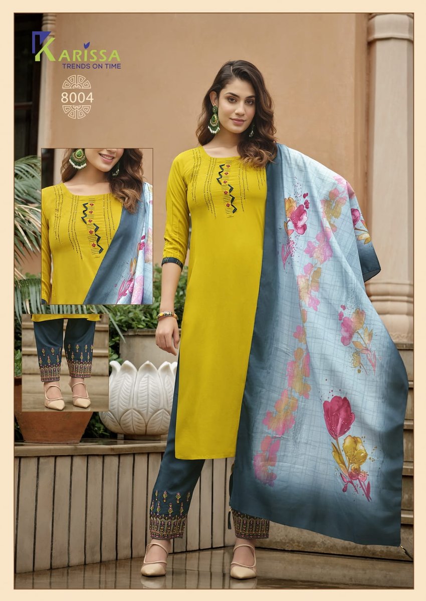 KARISSA VIDISHA VOL-8 8001 TO 8006 4