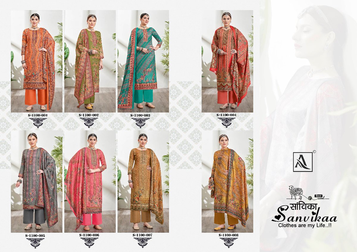 Alok Suit Sanvikaa 1100-001 to 1100-008 Series 9