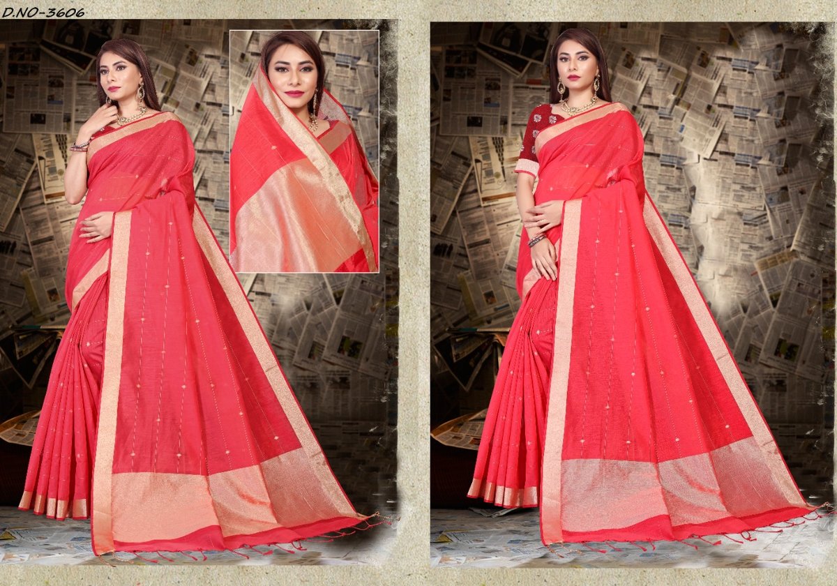 Isha Beautyful Linen Silk 3601-3609 Series 6
