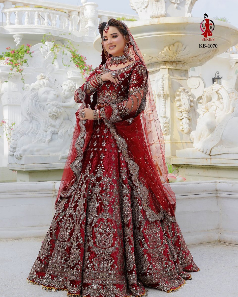 KB Series Boutique Collection Bridal Lehenga Choli KB-1070 Design 1