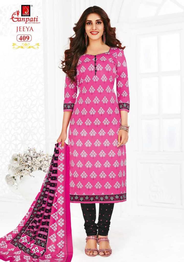 Ganpati Cotton Suits Jeeya Vol-4 401-418 Series 9