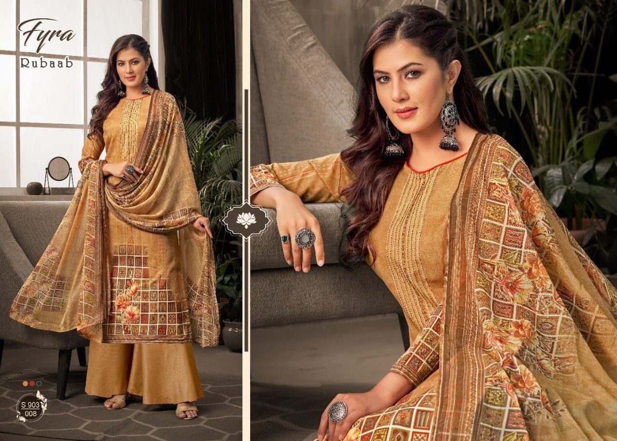 Alok Suits Fyra Rubaab 903-001 to 903-010 Series 8