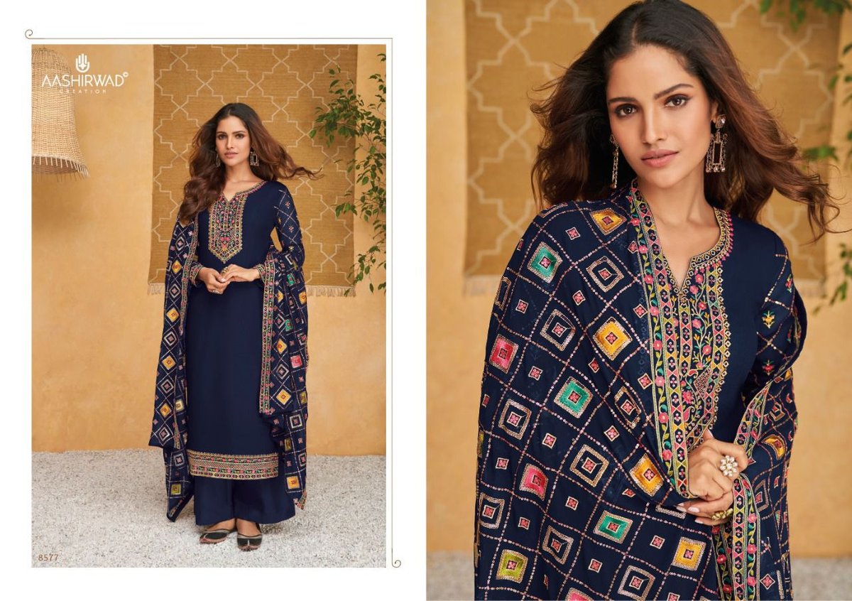 Aashirwad Creation Simran 8575-8580 Series 3
