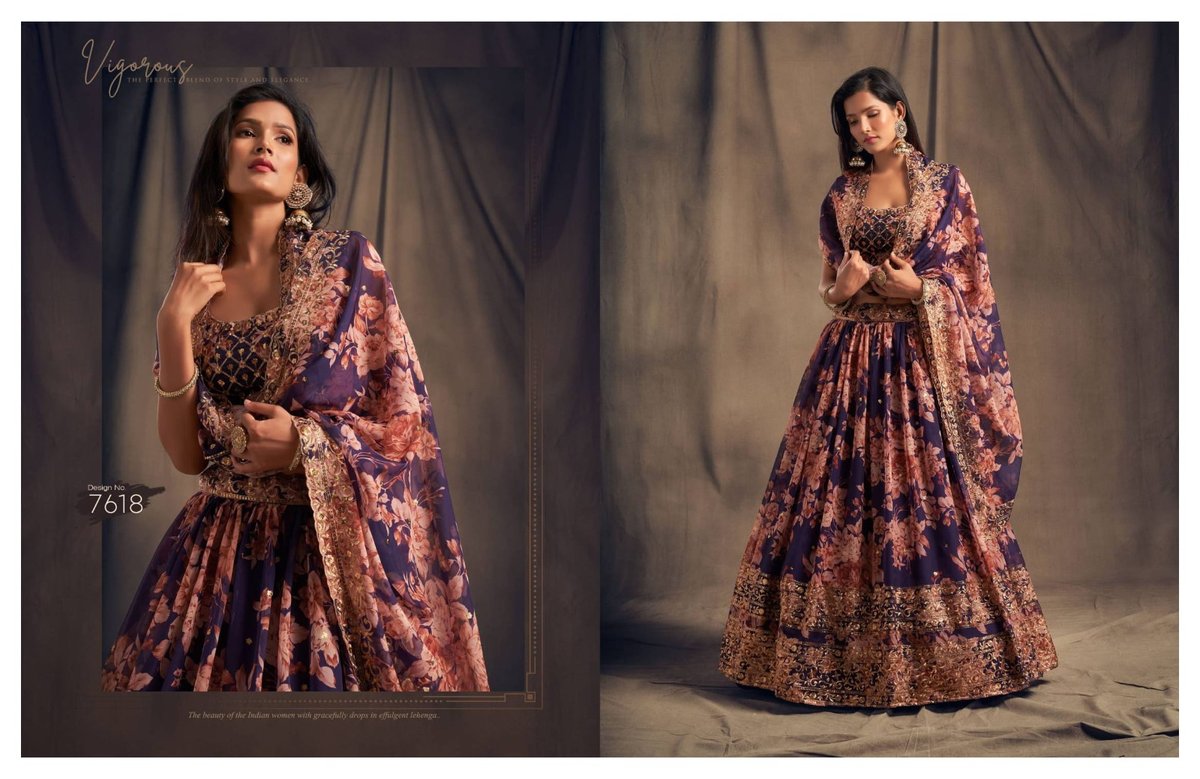 ZEEL FLORAL VOL-2 7611 TO 7619 8