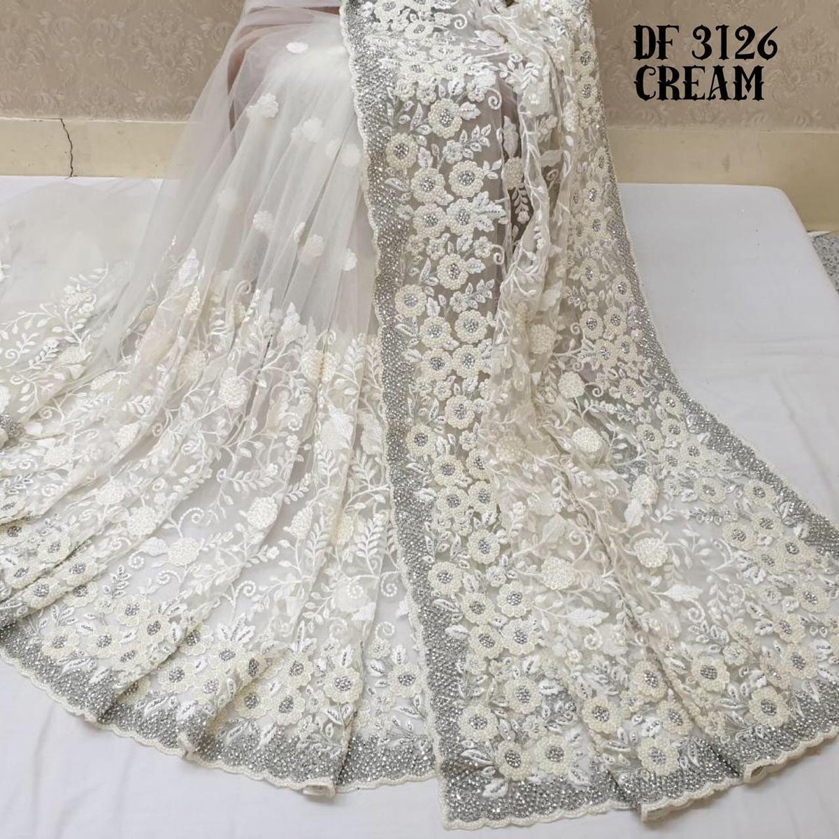 DF 3126 Designer Net Sarees 2
