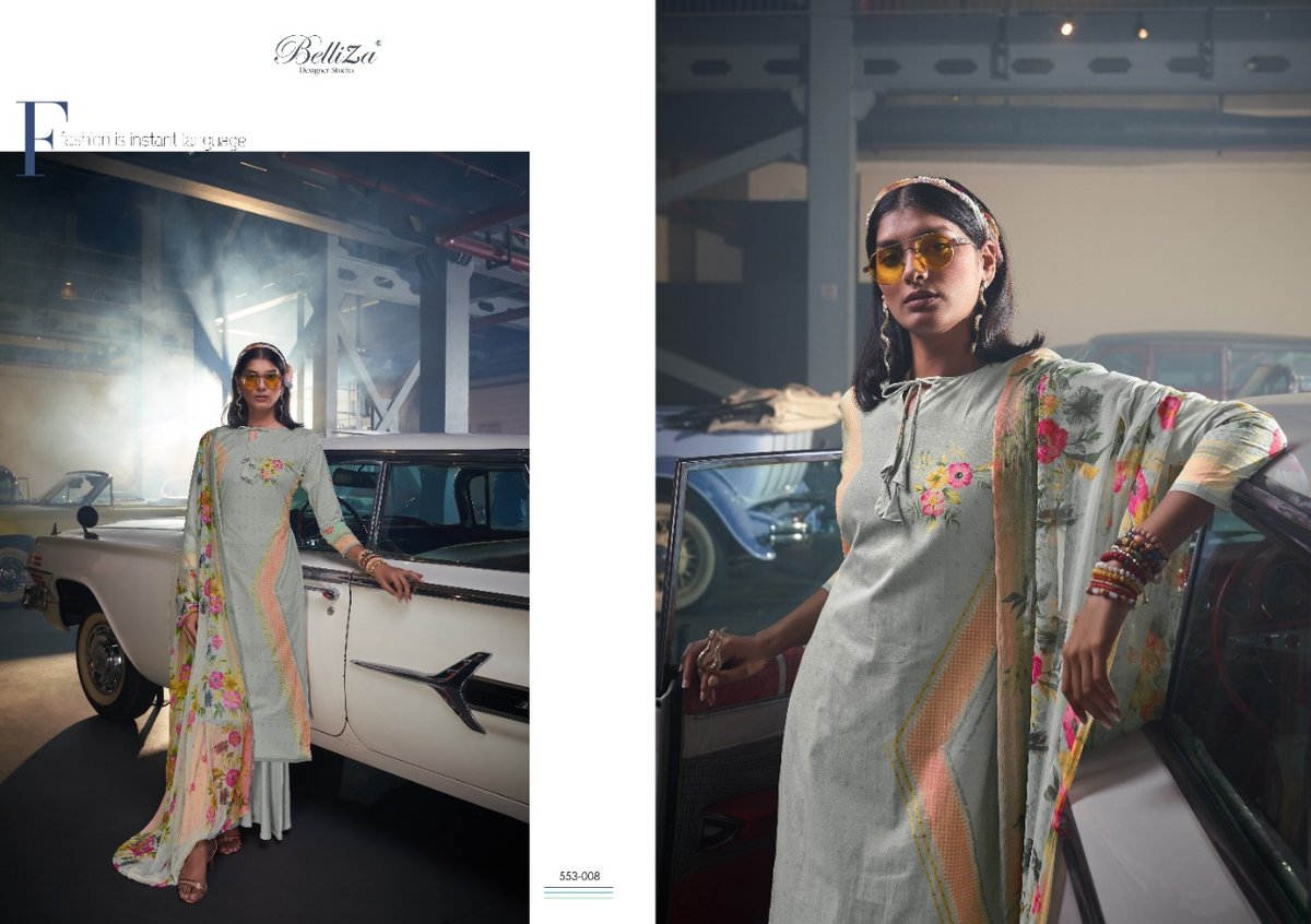 Belliza Designer Tahira 553-001 to 553-008 Series 8