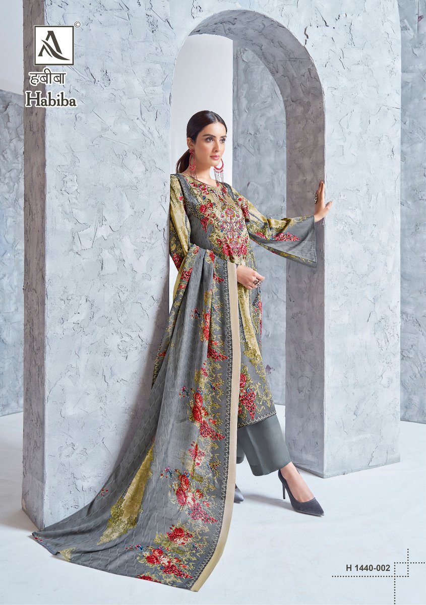 Alok Suit Habiba 1440-001 To 1440-008 Series 2