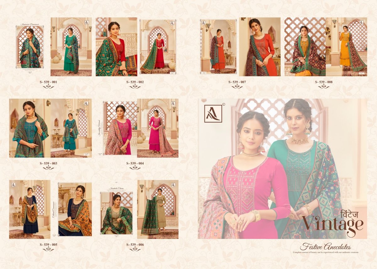 Alok Suits Vintege 539-001-539-008 Series 9