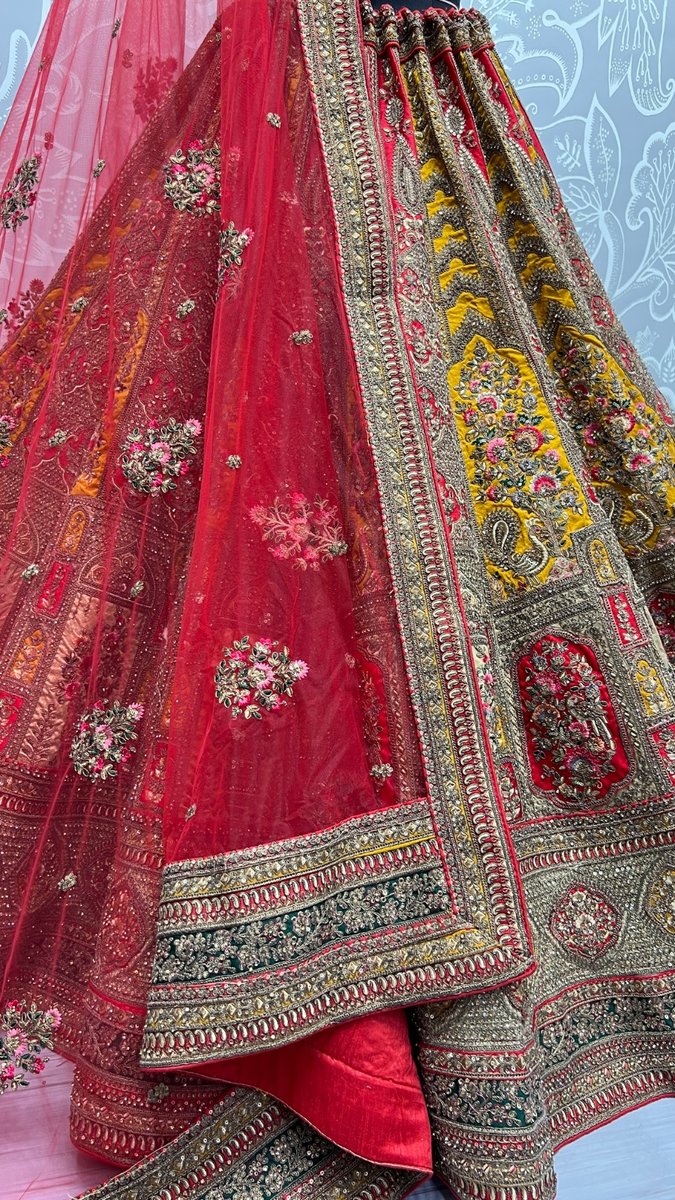 Anjani Art Bridal Lehenga 2508 Colors 3
