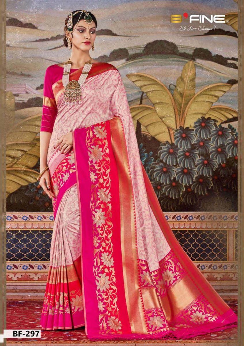 B Fine Saree Kalakari BF-281 to BF-300 Series 9