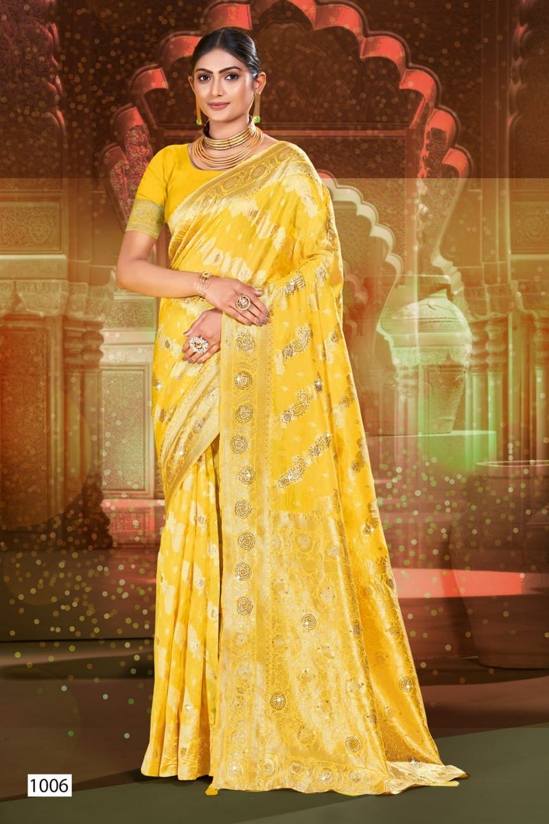 SAROJ SAREE SPARKLE SAROSKI-4 1001 TO 1006 6