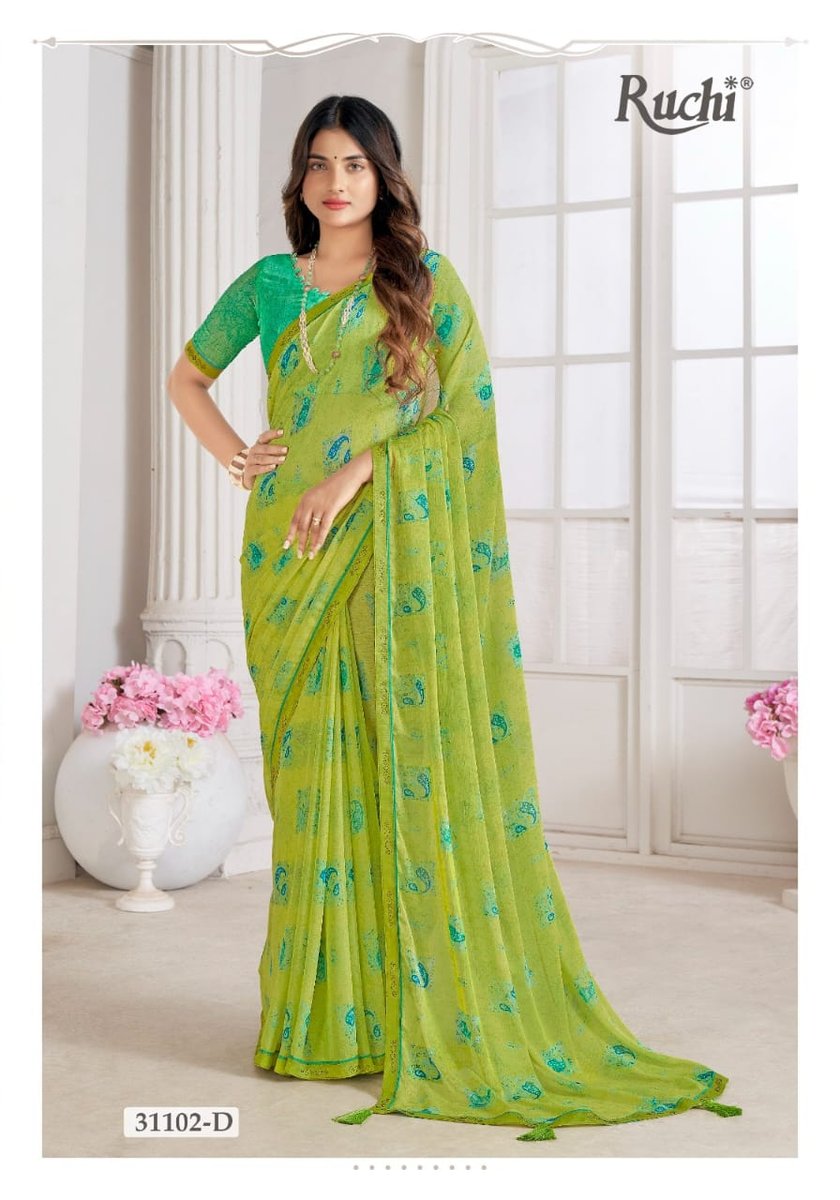 RUCHI SAREE VANILLA 31101-A TO 31103-D 8