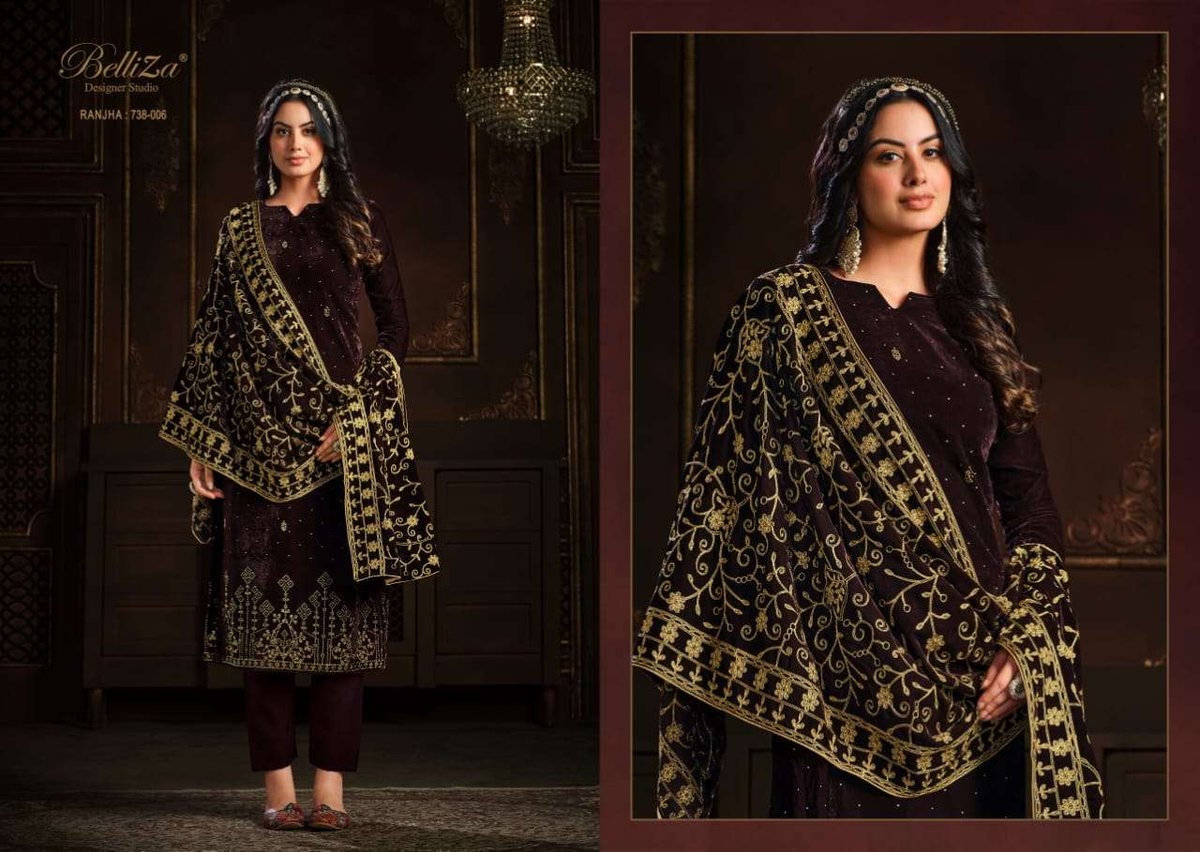 Belliza Designer Ranjha 738-001 to 738-005 Series 6