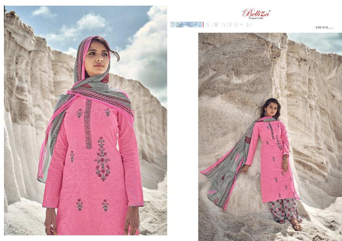 Belliza Designer Nazar E Patiyala 558-001 to 558-010 Series 10