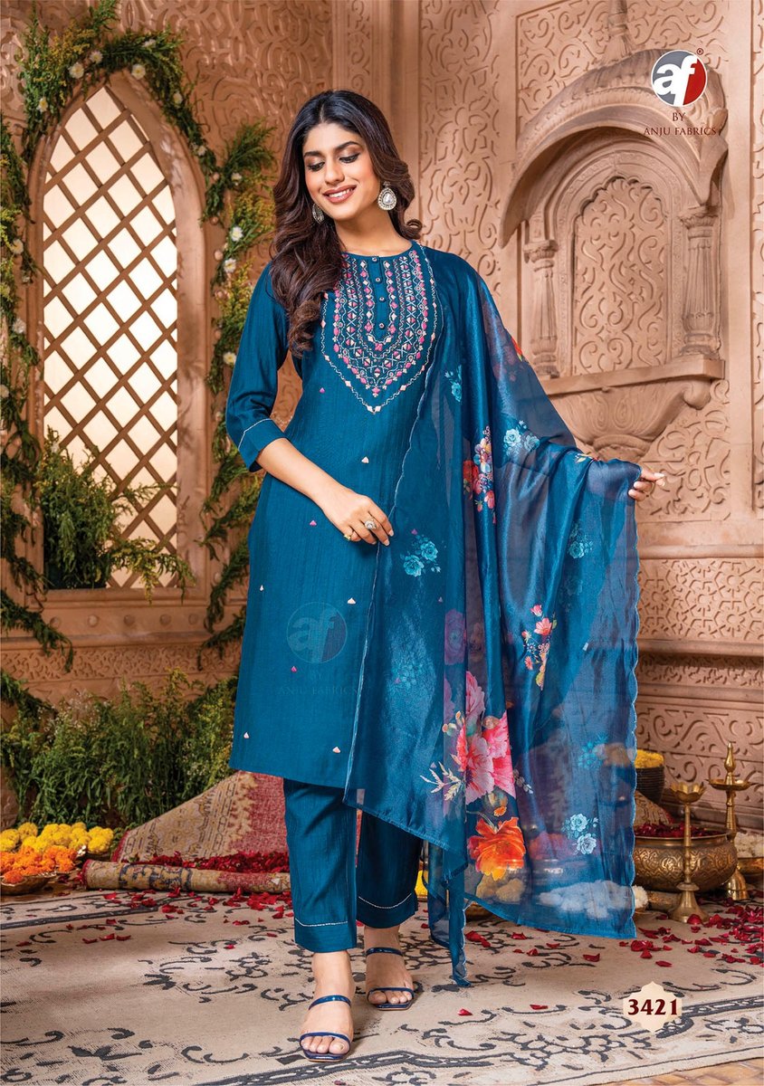 Anju Fabrics Real Touch Vol 3 3421 To 3426 Series 1