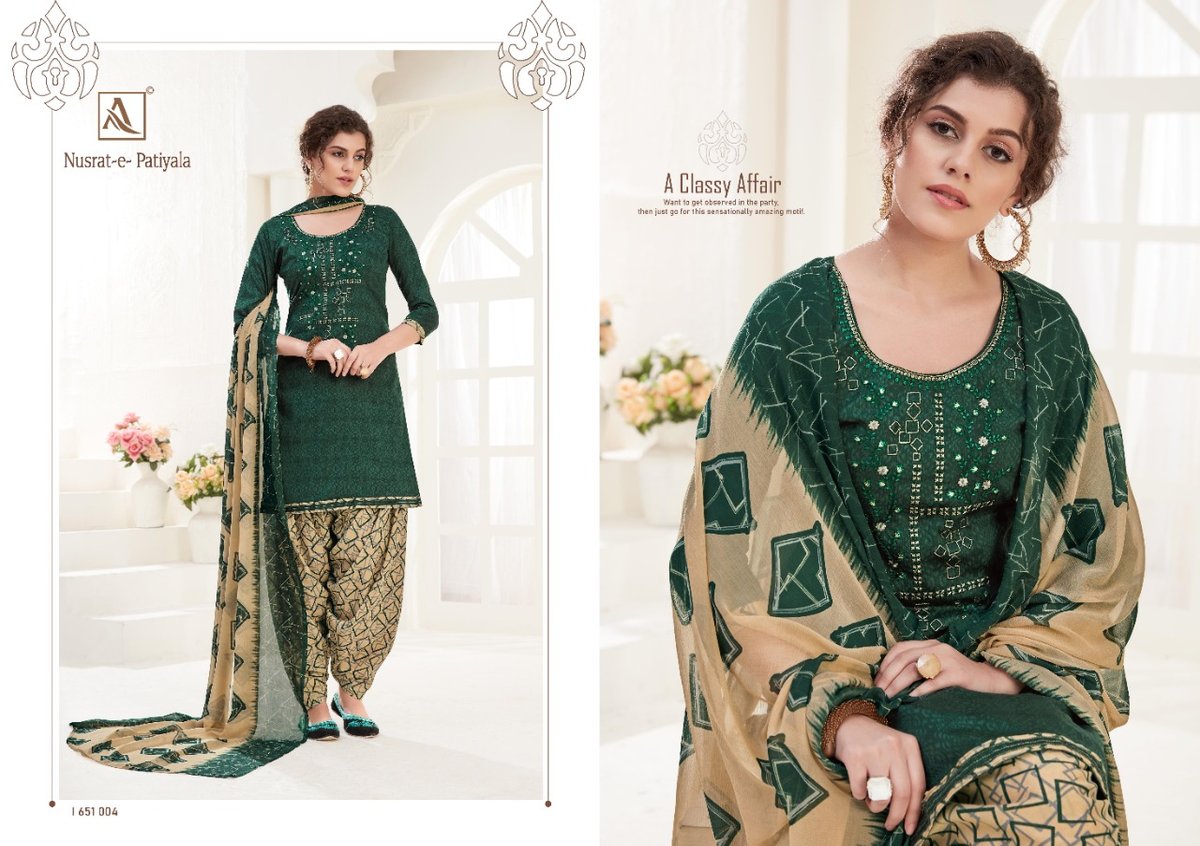 Alok Suits Nusrat E Patiyala 651-001-651-010 Series 4
