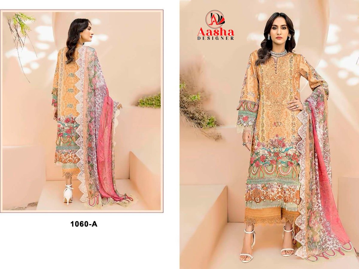 AASHA DESIGNER NEEDLE WONDER VOL-5 1060-A TO 1060-B 1