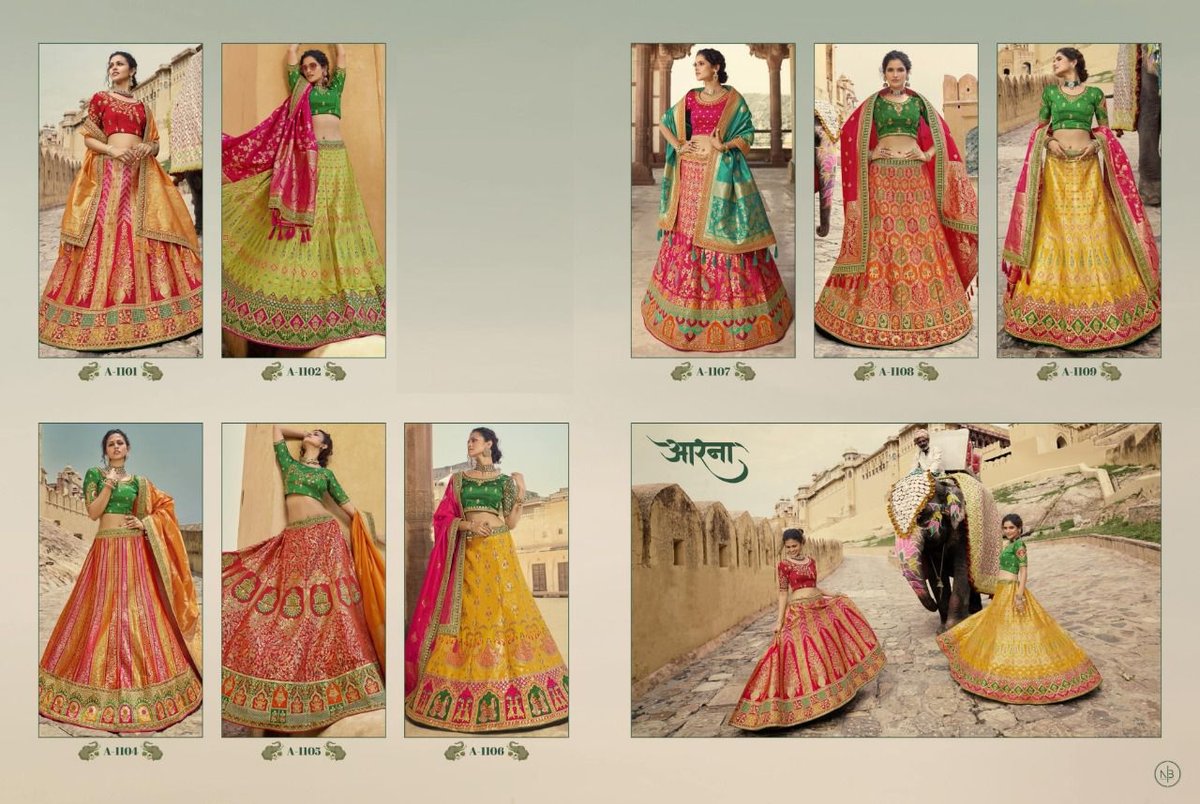 Aarna Lehenga A-1101 to A-1109 Series 9