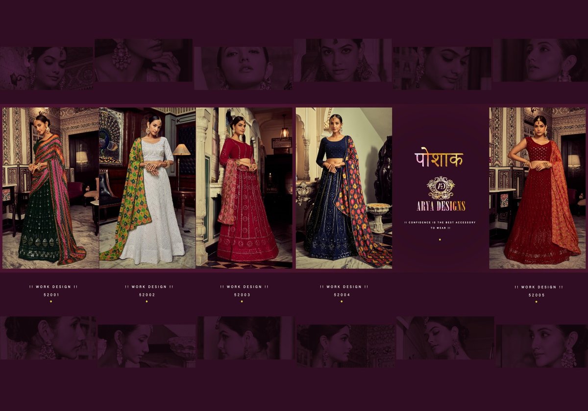 Arya Designs Poshak Vol-5 52001-52005 Series 6