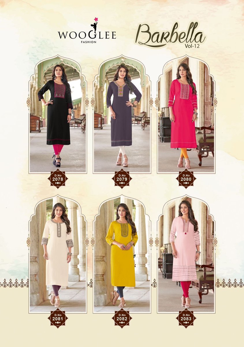 WOOGLE FASHION BARBELLA VOL-12 2078 TO 2083 7