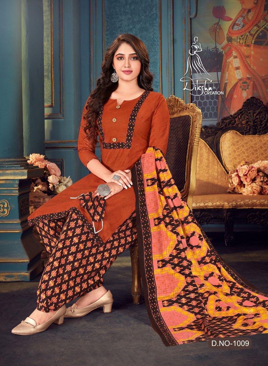 Diksha Creation Colour Stitch Patiyala Vol-4 1001-1010 Series 9