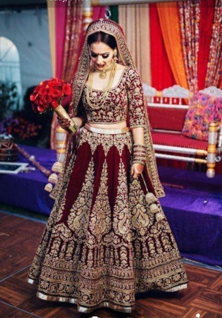 DJ Bridal Wedding Wear Lehenga DJ-112 Colors 1